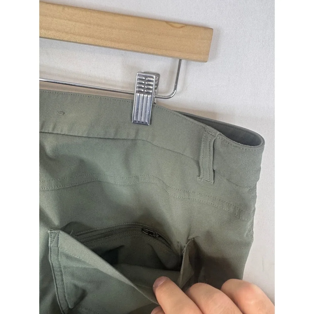 Lululemon ABC Pant Classic Warpstreme Olive Green Mens 36X30 LM5ALWS